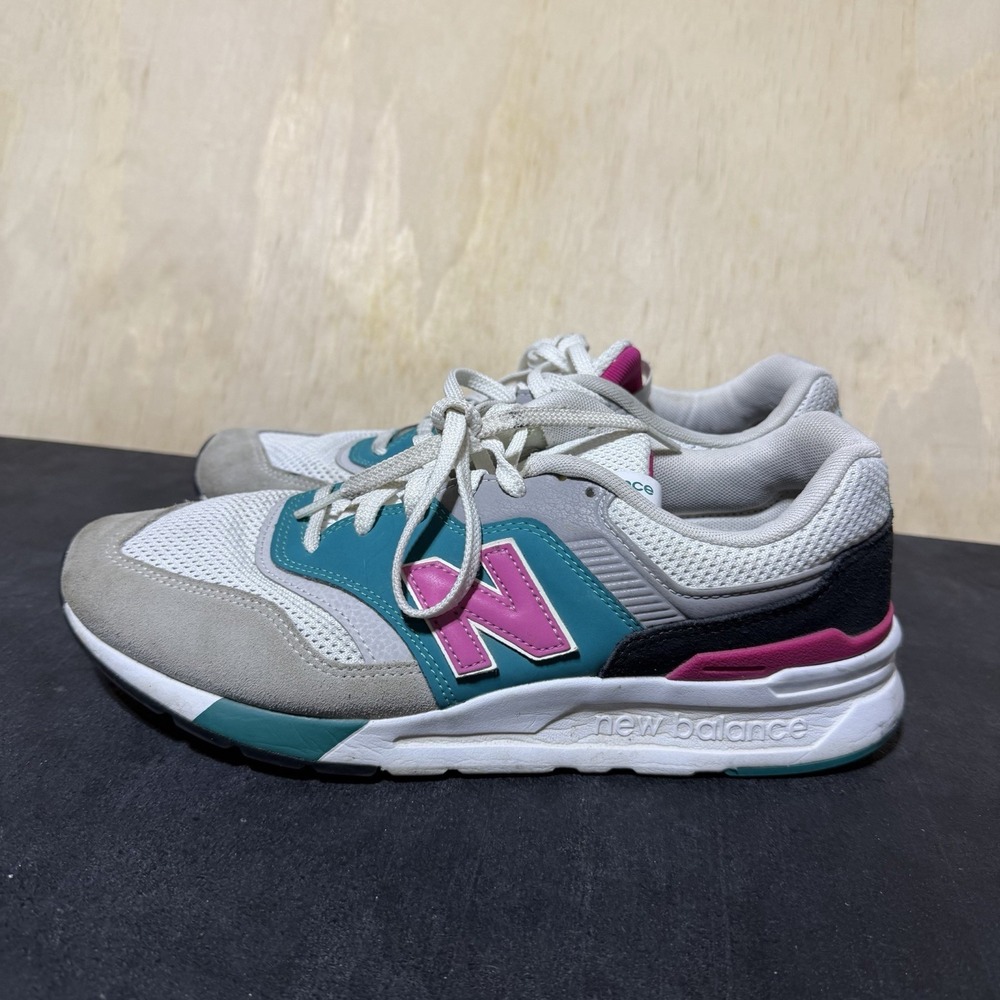New Balance 997H Men's 8.5 Gray Teal Pink Sneakers M997HZH Retro Running